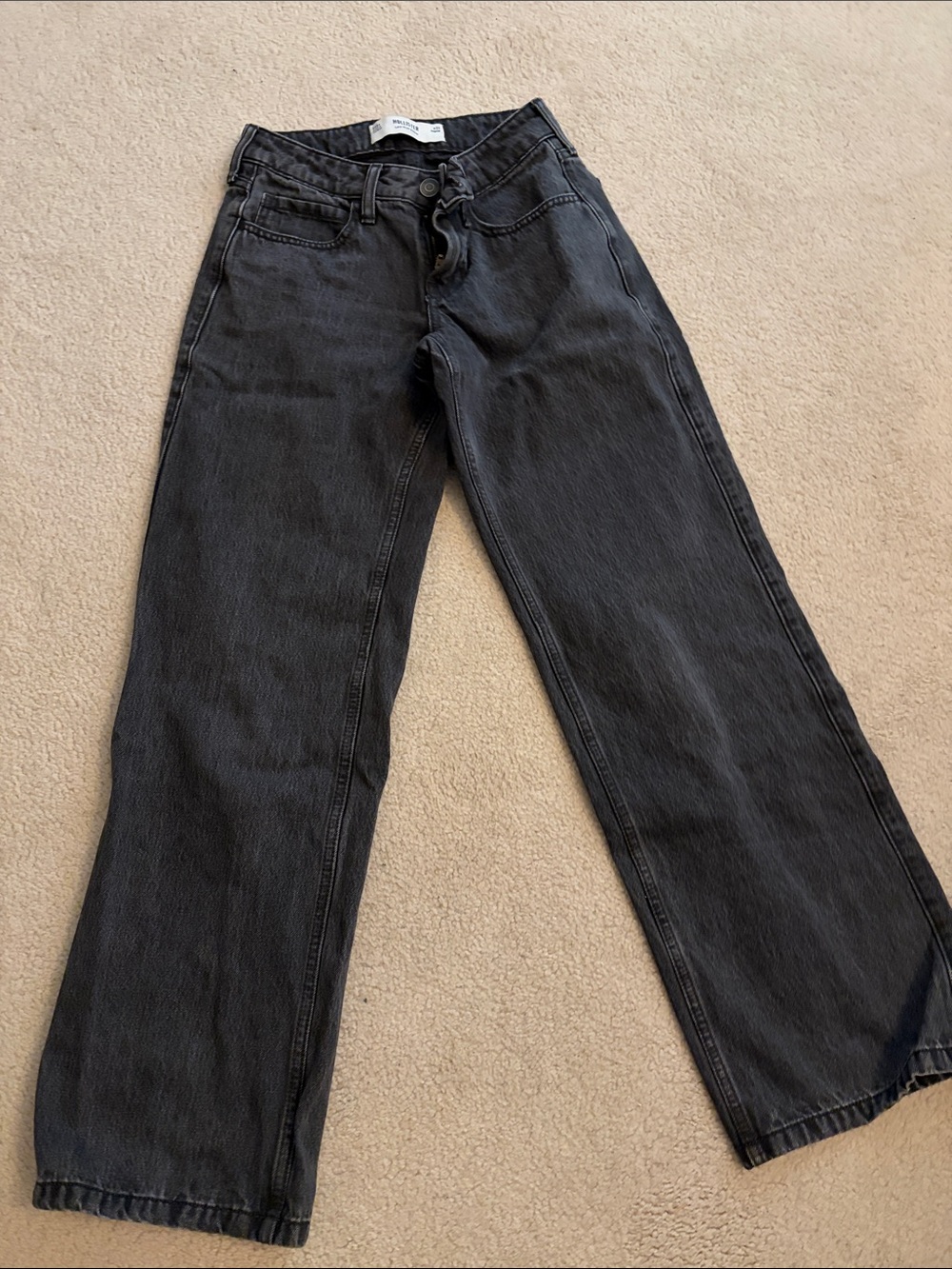 Hollister Black Wide-Leg Jeans